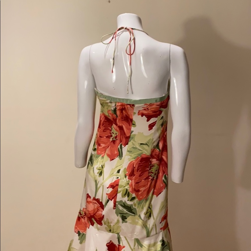 Ann Taylor floral print halter dress size 2 - Picture 6 of 8